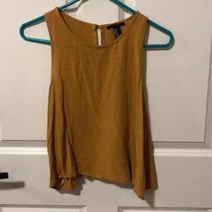 forever 21 gold crop top